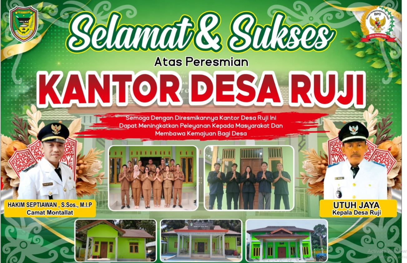 Peresmian Kantor Desa Ruji